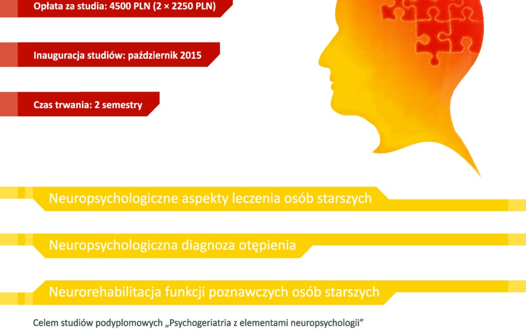 Psychogeriatria z elementami neuropsychologii.